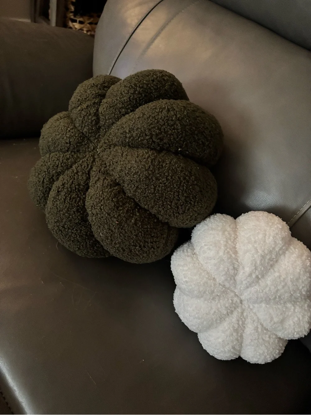 Set of 2 Plush Holiday Pumpkin Fall Decor